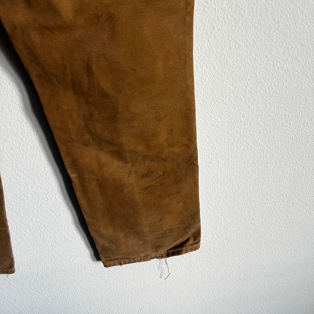 Carhartt B01 BRN brown double knee work wear carpenter pants - Picture 7 of 8